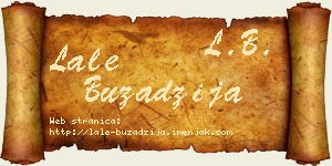 Lale Buzadžija vizit kartica